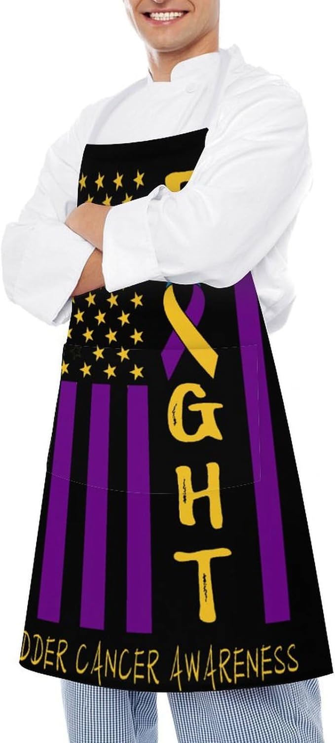 Bahamas Map Flag Apron,Waterproof Unisex Adult Aprons with Pockets Kitchen Baking Aprons