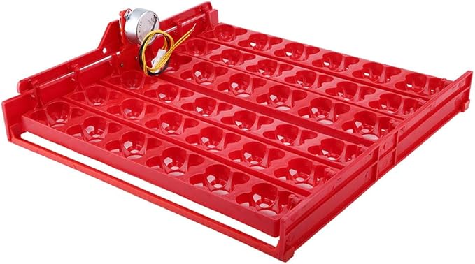 36 Eggs 144 Bird Eggs Incubator Hatcher Automatic Egg Turning Tray Tool for Chickens and Ducks Red Plastic