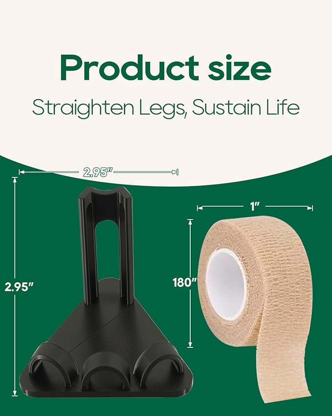6Pcs Black Chicken Leg Splints,Bumble Foot Treatment, for All Growth Stages Adjustable Splint for Broken Feet, osteoarthritis, Curled Toes, Splay Leg Ideal Chicken Gifts for Hen Health Care