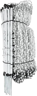 Premier 1 VersaNet® Plus, 20" H x 100'L Portable Electric Garden Net Fence with Built-in Posts | 2" x 2" Strand Spacing at Bottom to Keep Rabbits, Raccoons & Varmints Out of Gardens | White/Black