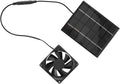 2W Solar Powered Fan Air Solar Pet Exhaust Fan Greenhouse Solar Fan Kit Solar Heater for Chicken Coop Shed Pet House
