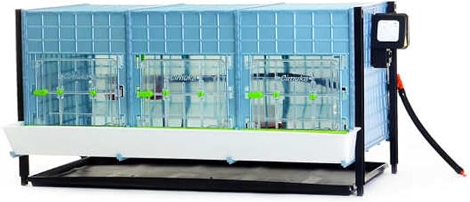 Hatching Time 15" Chick Brooders – Stackable & 2-Section Options, Automatic Heating, Easy-Clean Tray, Includes Feeders & Drinkers, Perfect for Quail, Chickens, Ducks & Baby Birds (Layer Addition)