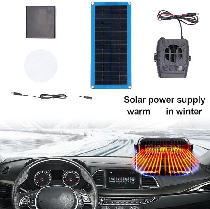 Solar Heater for Chicken Coop,30W Solar Heater For Greenhouse,Chicken Coop Heaters for Winter,Portable Waterproof SolarPanel Heaters With Overheating Protection For Car,Pets,Coops,Pens & Stables