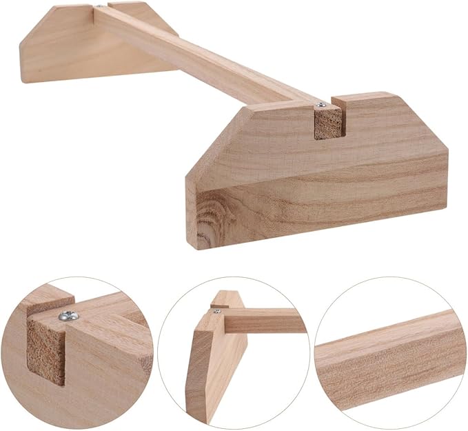 Chicken Jungle Gym Roosting Bar: Wooden Standing Perch Ideal for Backyard Coops, Farms, Easy to Assemble and Clean, 15.7 X 5.9 X 2.6 in