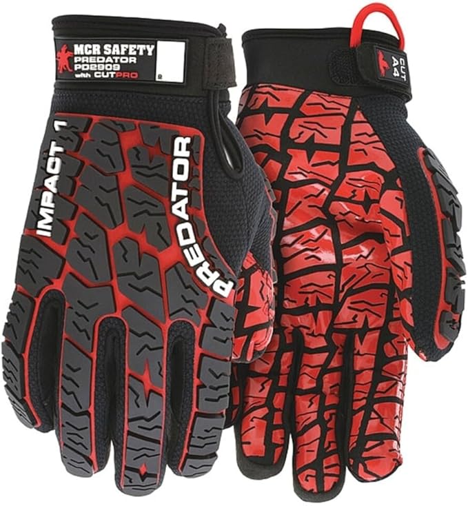 MCR Safety Predator PD2909 Multi-Task HyperMax CutPro Work Glove, Silicone Tire Thread Grip and Thermo Plastic Rubber Back of Hand, Extreme Protection, X-Large