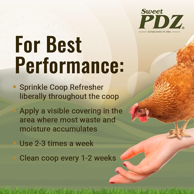 Coop Refresher - Zeolite Odor Eliminator - Essential Chicken Coop Accessory (4-Pack)