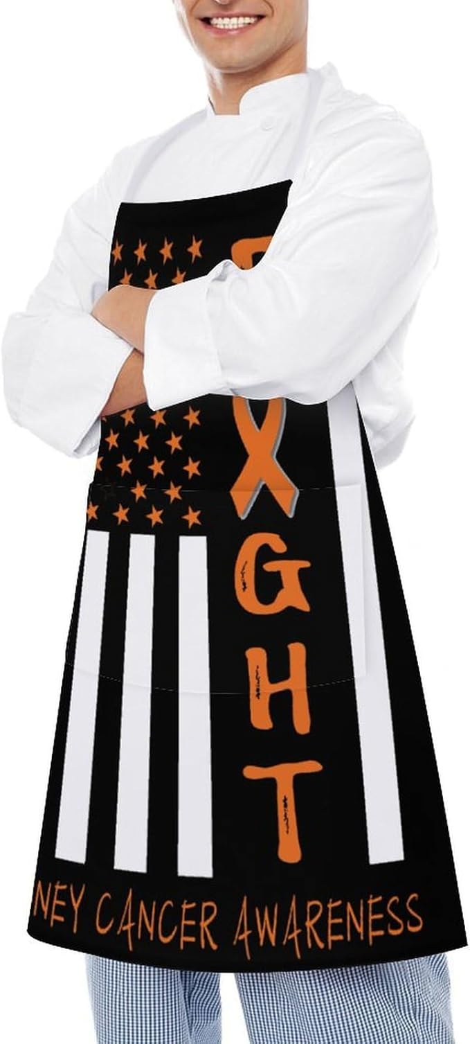 Bahamas Map Flag Apron,Waterproof Unisex Adult Aprons with Pockets Kitchen Baking Aprons