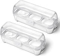 2 PCS Camping Egg Container Boiled Egg Carrier Camping Eggs Carrier Container Hard Eggs Storage Bag Case for Outdoor, Hiking, Kitchen, Refrigerator, Trekking
