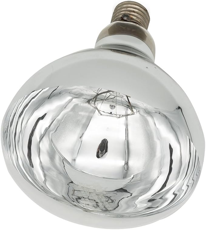 Heat Lamp Bulb Clear Infrared Light Bulb 150 Watt Hard Explosion-Proof Glass for Chicks, Poultry, Bathroom, Shower, Food, Chicken, Pets, Light Therapy BR40(120V,150W)
