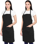 Kitchen Apron Cotton Waterdrop Resistant with adjustable Aprons for Women with Pockets 9 Color option Cooking