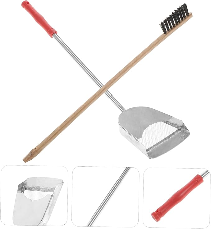 SUPVOX 2pcs Pet Bird Cage Cleaning Set Brush and Shovel Tools for Parrots and Birds Efficient Cleaning Supplies for Maintaining Environments