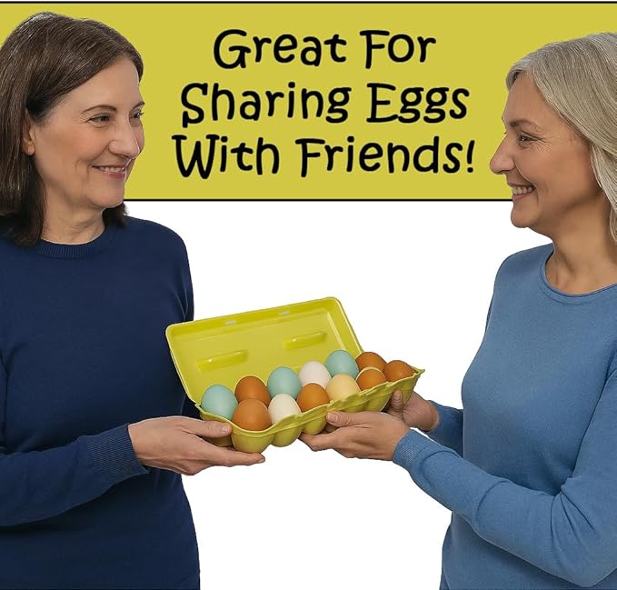 Cackle Hatchery Foam Egg Cartons for Chicken Eggs Holds 1 Dozen Eggs (Assorted, 15pk)