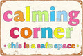 Funny Calming Corner Sign School Classroom Decor Calming Corner This Is A Safe Space Signs Classroom Decorations Classroom Calm Reading Corner Sign For Home Office Study Room Wall Decor