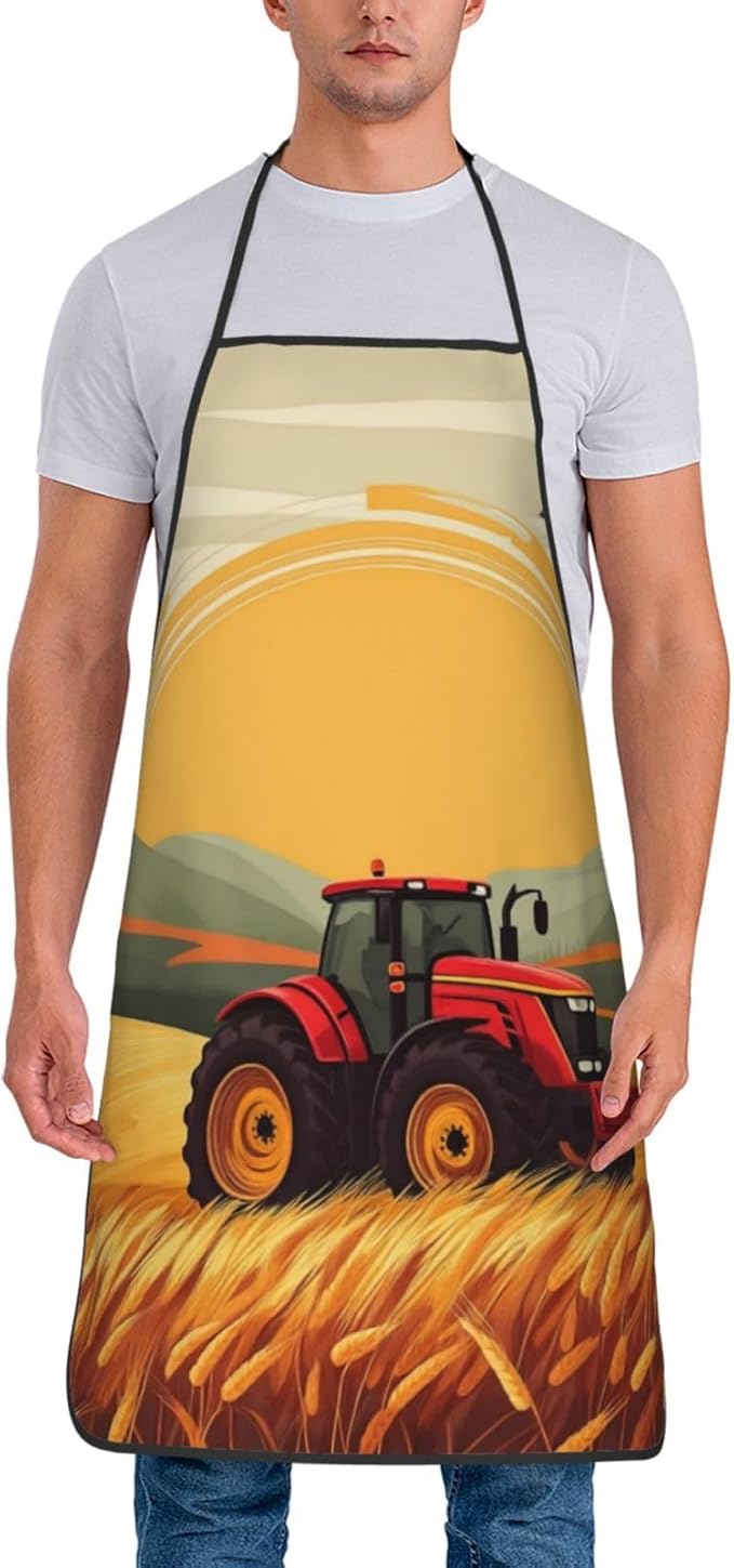 Aprons For Women Men With Pockets Adjustable Kitchen Chef Apron For Cooking Waitress Bbq Coffee House 28" L*21" W