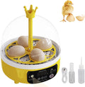 Tissting Mini Compact Egg Incubator Holds 4 Large or 8 Quail Eggs USB Powered with Auto Features - Auto Egg Turner with Temperature Control & Egg Candler for Chicken Duck Quail Eggs