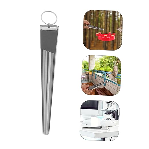 CHILDWEET Stainless Steel Feeder Bird Food Scoop Pet Feeder Tool Heavy Duty Bird Feeding Scoop