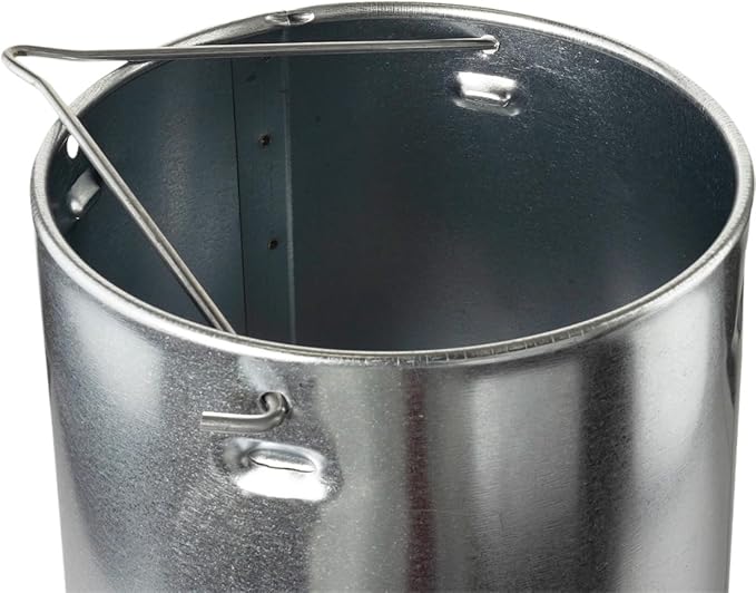 Stromberg's Metal Hanging Poultry Feeders, Galvanized Heavy Duty Steel, Holds 44 lbs Each, Rolled Edges for Safety, Secure Feed Flow Lock, Versatile Use Free Standing or Hanging | 5-Count