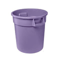 Feed and Seed Storage Container, 20 Gallon Purple Round Commercial Trash Can/Ingredient Bin, Food Storage Plastic Bin, Use in Agricultural, Gardening, or Household