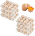 Egg Cartons 50 Packs, Bulk Plastic Clear Empty Egg Cartons-4x3 Grids, Holds up to 12 Eggs for Home Ranch Chicken Farm, Commercial Business Market Display