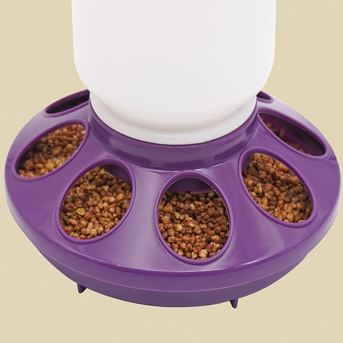 Chick Feeder and Waterer Kit - 1L Feeder and Waterer for Duck Brooder, Quail