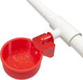 Chicken Waterer 12 Pack,Automatic Chicken Water Cup and 1/2" PVC Tee Fittings,Large Auto-Fill Chicken Waterer Cups,DIY Chicken Water Feeder, Coop Water Dispenser,Poultry Waterer Feeder Kit