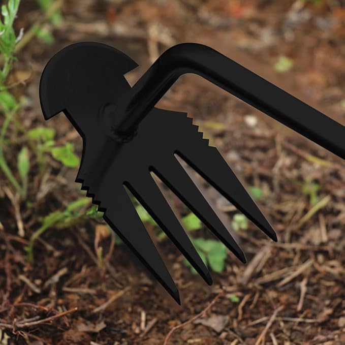 MiOYOOW Weed Puller Tool, Manual Hand Gardening Weeding Tool, Portable Multifunctional Weed Remover Tool for Gardening Backyard Farm