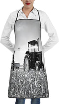 Premium Soft Water-Resistant Apron For Cooking, Gardening, Bbq, Tractor Aprons For Men Women, Unisex Adjustable Waist Work Bib Chef Apron For Kitchen, Cafe, With Pocket