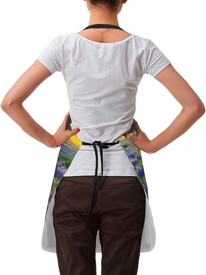 Apron for Women Men Waterproof Adjustable Bib Tractor farm Cooking Aprons Chef Bibs