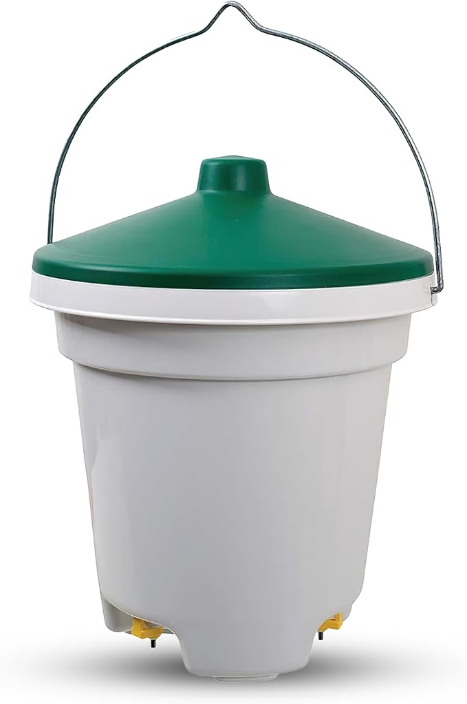 Stromberg's Hanging Nipple Waterer, Sanitary Water Solution for Birds, 3 Recessed Nipples, Easy to Use, Keeps Water Clean, Ideal for Flock Health