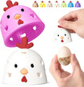 2Pcs Egg Washer for Fresh Eggs, Egg Scrubber for Fresh Eggs, Egg Brush for Cleaning Fresh Eggs, Silicone Egg Wash Cleaner Brush Tool for Backyard Coops, Self-Farming & Egg Collectors White Pink