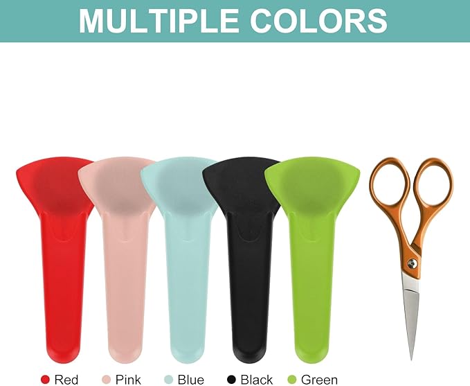 uxcell Magnetic Scissor Holder, 7.48" x 3.46" Plastic Scissors Cover Durable Waterproof Protector Portable with Round Magnetic Absorber for Kitchen Shears, Blue