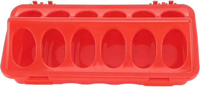 BRRNOO Automatic Feeder, Large Capacity No Waste Chick Feeding Dish for Birds, Anti Spill Feeding Tray with Holes, Ideal for Poultry