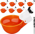 Chicken Waterer Cups,8 Packs Automatic Chicken Water Feeder Suitable for Chicks, Duck, Goose, Turkey and Bunny | Poultry Water Feeder Kit