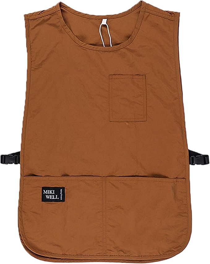 Waterproof Unisex Cobbler Apron with 4 Pockets Vest Style Ultralight Chef Waiter Work Overalls
