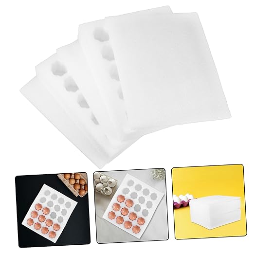 IMIKEYA 1set Egg Carrier Case Shock-resistant Foam Egg Holder for Storage and Transport for Fridge Supermarkets and Farmers Markets
