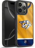 Head Case Designs Officially Licensed NHL Jersey Nashville Predators Gel Armor Case [Military Grade Drop Protection] Compatible with Apple iPhone 16 Pro