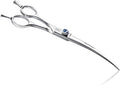 JASON 7" Curved Dog Grooming Scissors, Cats Grooming Shears Pets Trimming Kit with for Left Handed Groomers, Sharp, Comfortable Shear Christmas Gift
