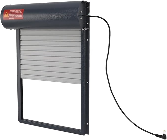 Roll Up Gray Chicken Coop Door Automatic Timing Control Opener for Poultry Farms