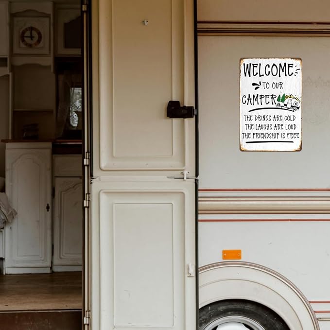 Camper Decor Rv Signs For Campers Camping Metal Signs Camping Accessories Camper Decorations For Inside Campers Gifts Campsite Decorations