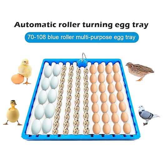 13 Tubes Egg Tray Automatic Roller Egg Tray Turner Plastic Egg Tray for Incubator