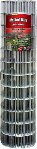 YARDGARD – 2 in. x 4 in. Mesh Welded Wire Fence – 48 in. x 50 ft. 14‑Gauge Galvanized Steel – for Animal Enclosures | Garden Protection | Property Boundaries and Utility Fencing