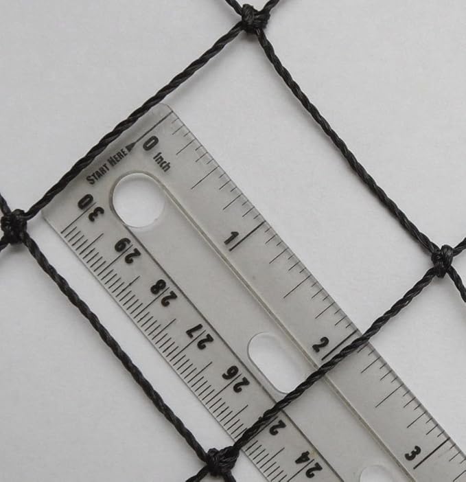 Poultry Netting 25ft x 25ft Heavy Knotted 2" Mesh Nets Aviary Gamefowl Quail Chicken Bird Block Net Long Lasting Break/Burst 85/245 lb Polyethylene 8-10 Year Lifespan