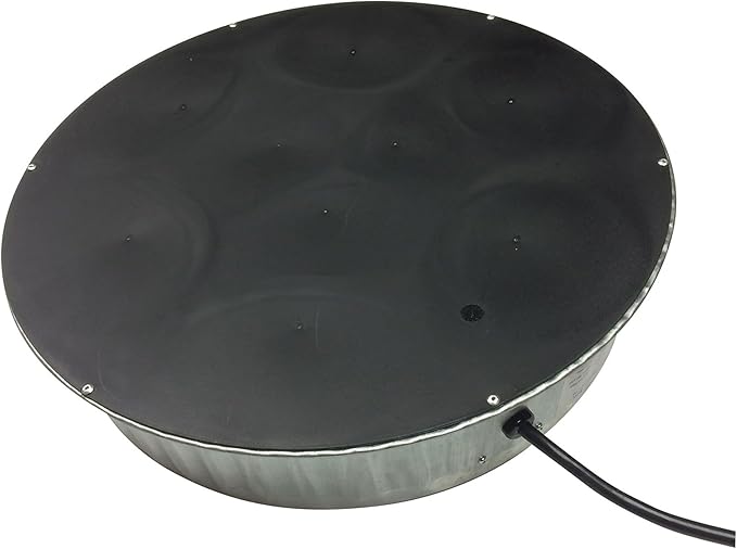Farm Innovators Heated Base for Double Wall Metal Founts Poultry Waterer, 125W Outdoor Water Bowl Heater for Chickens, Turkeys, Ducks, and Geese