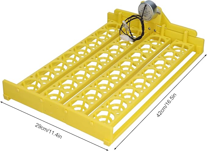 Automatic Egg Turner, 32 Eggs Plastic Tray Turning Hatcher for Chicken Goose, Egg Turner for Incubator(110V)