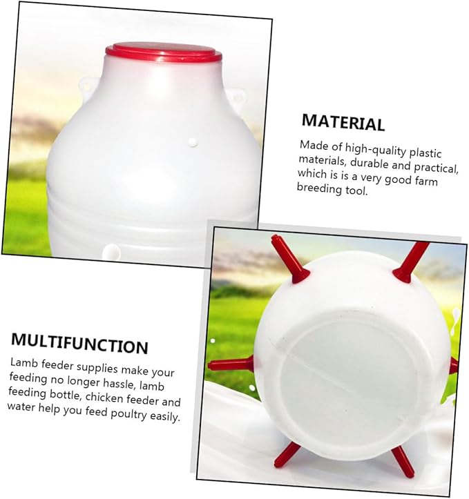 Lamb Milk Bucket Feeder Auto Nursing Machine for Sheep Easy to Install Farm Breeding 6 Nipples Included