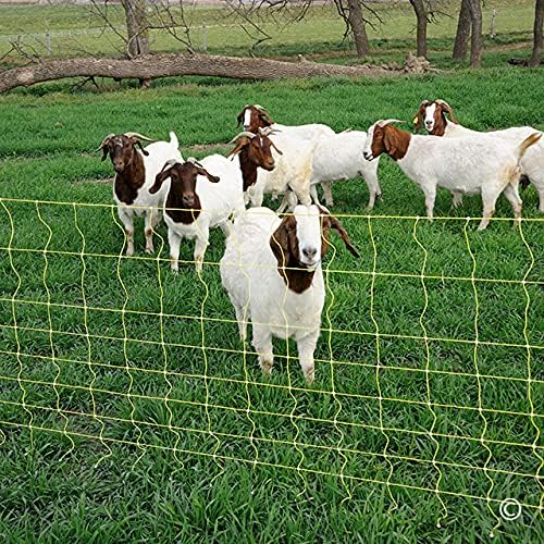 Premier 1 Portable Electric Goat & Sheep Net Fence with Built-in Posts | Yellow – 42"H x 82'L
