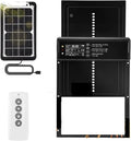 Solar Automatic Chicken Coop Door with Screen, Light Sensor/Timer/Remote Control Auto Chicken Doors Anti Pinch Waterproof