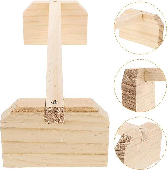Popetpop Chicken Perch - Wooden Roosting Bar for Coop and Brooder Bird Perch for Large Bird Baby Chicks Pollos Gallinas Polluelos Parrots Wooden Parrot Stand Versatile Plaything Birds