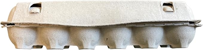 Natural Pulp Egg Cartons Securely Holds One Dozen Eggs or Use for Crafting or Sell Your Large Eggs (6 Cartons)
