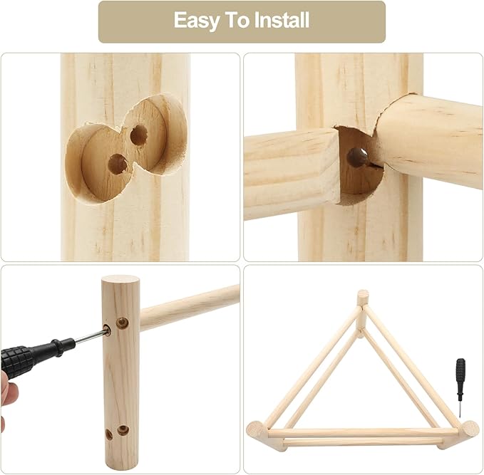 16.5" Extra Long Baby Chicken Perch Toys Supplies,Double-Sided Flip Chick Roosting Bar for Brooder, Chick Starter Kit for Coop Accessories
